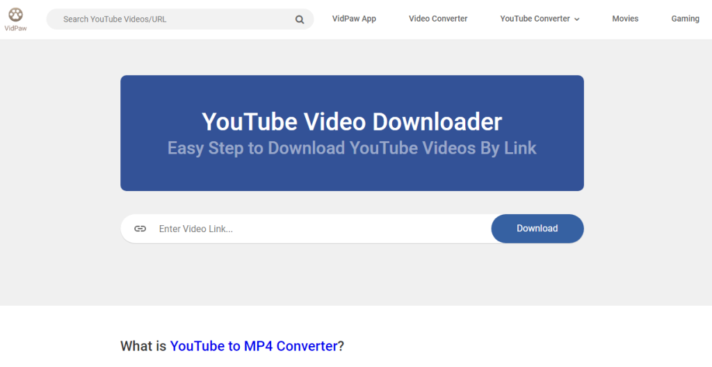 VidPaw Video Downloader - YouTube to MP4 Converter